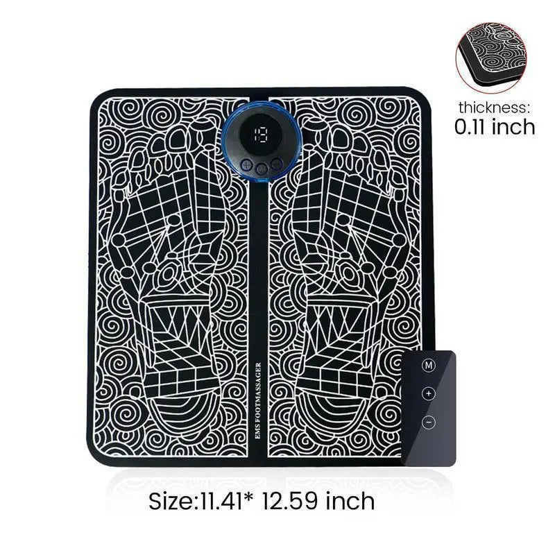 Recharge Your Feet with Our Portable USB Foot Massager Mat - The Ultimate Relief Device for Men, Women, and Families!