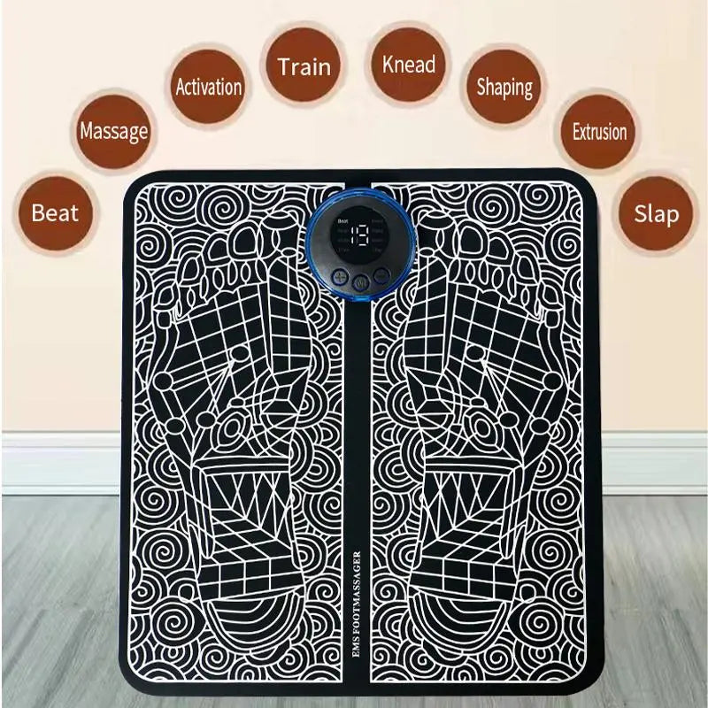 Recharge Your Feet with Our Portable USB Foot Massager Mat - The Ultimate Relief Device for Men, Women, and Families!